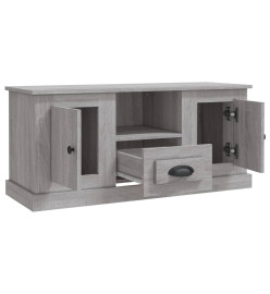 Meuble TV sonoma gris 100x35,5x45 cm bois d'ingénierie