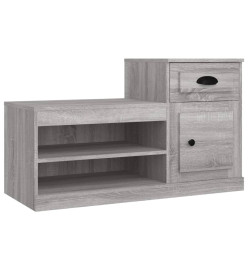 Armoire à chaussures sonoma gris 100x42x60 cm bois d'ingénierie