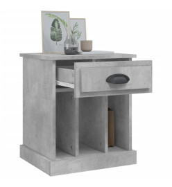 Tables de chevet 2 pcs gris béton 43x36x50 cm