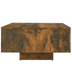 Table basse Chêne fumé 60x60x31,5 cm Bois d'ingénierie