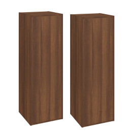 Meubles TV 2 pcs Chêne marron 30,5x30x90 cm Bois d'ingénierie