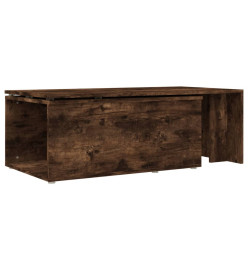 Table basse Chêne fumé 150x50x35 cm Bois d'ingénierie