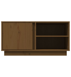 Meuble TV Marron miel 80x35x40,5 cm Bois de pin massif