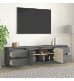 Meuble TV Gris 176x37x47,5 cm Bois de pin massif