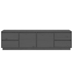 Meuble TV Gris 176x37x47,5 cm Bois de pin massif