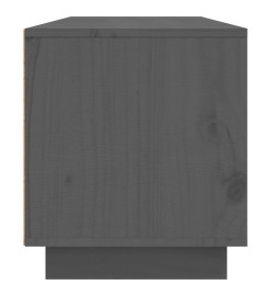 Meuble TV Gris 140x35x40 cm Bois de pin massif