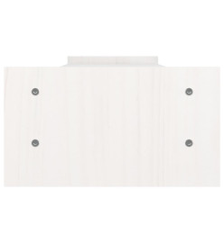 Support de moniteur Blanc 100x27x15 cm Bois de pin solide