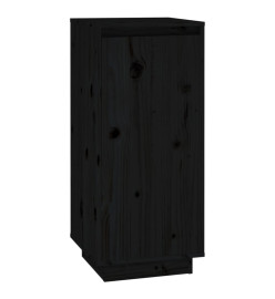 Armoire à chaussures Noir 35x35x80 cm Bois de pin massif