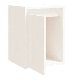 Armoire murale Blanc 30x30x40 cm Bois de pin massif