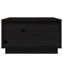 Table basse Noir 55x56x32 cm Bois massif de pin