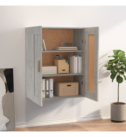 Armoire murale Gris béton 69,5x32,5x90 cm Bois d'ingénierie