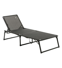 Travellife Chaise longue de camping Como gris mélangé