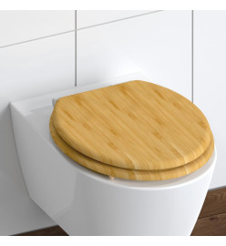 SCHÜTTE Siège de toilette fermeture en douceur NATURAL BAMBOO