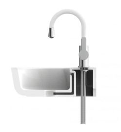 EISL Mitigeur de lavabo FLEXO chrome-blanc