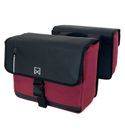 Willex Sacoches d'affaires 30 L toile rouge et noir