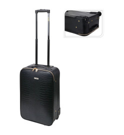 ProWorld Valise design crocodile 28 L noir