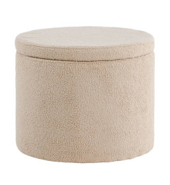 Venture Home Pouf Dunken 51x51x43 cm Teddy Beige