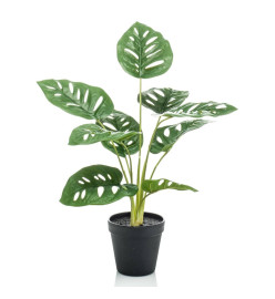 Emerald Buisson Monstera artificiel Monkey 43 cm en pot