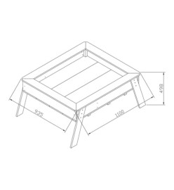 Axi Linda Bac A Sable Growing Table Marron Blanc