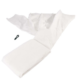 Nature Couverture polaire d'hiver 30 g/m² Blanc 2x5 m