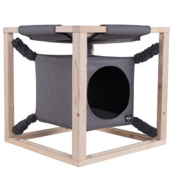 Quapas! Lit pour chats avec hamac Catcube Gris M 54x54x54 cm