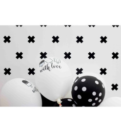 Fabulous World Papier peint Cross Blanc et noir 67104-6