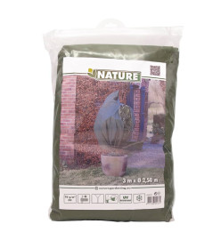 Nature Couverture en polaire d'hiver 70 g/m² Vert 2,5x3 m