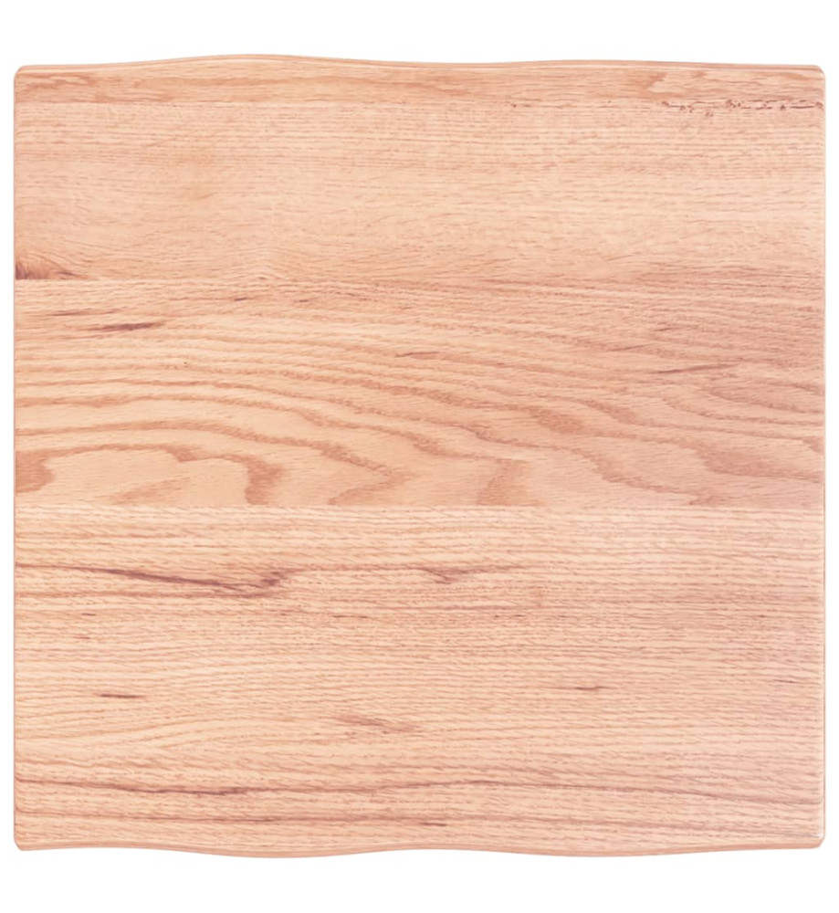 Dessus de table bois chêne massif traité bordure assortie