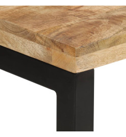 Table console 110x35x76 cm bois de manguier massif brut