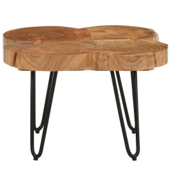 Table basse 36 cm 4 troncs bois d'acacia massif