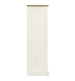 Bibliothèque VIGO blanc 90x35x114,5 cm bois massif de pin