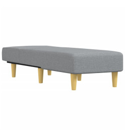 Chaise longue gris clair tissu