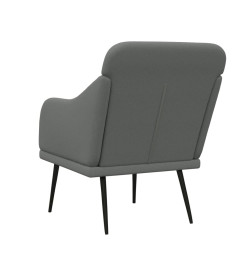 Fauteuil Gris foncé 63x76x80 cm Tissu