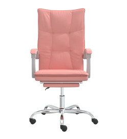 Fauteuil inclinable de bureau Rose Similicuir