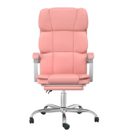 Fauteuil inclinable de bureau Rose Similicuir