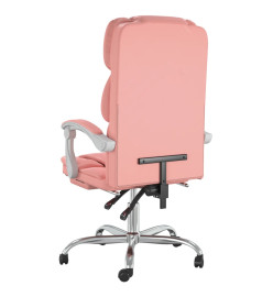 Fauteuil inclinable de bureau Rose Similicuir