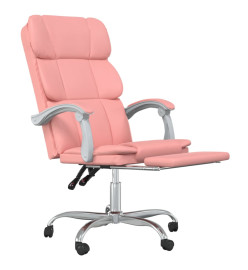 Fauteuil inclinable de bureau Rose Similicuir