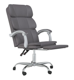 Fauteuil inclinable de bureau Gris Similicuir