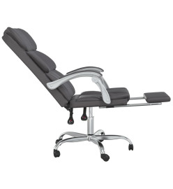 Fauteuil inclinable de bureau Gris Similicuir