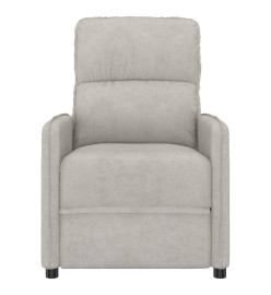 Fauteuil inclinable Gris clair Tissu microfibre