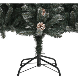 Sapin de Noël artificiel avec support Vert 240 cm PVC