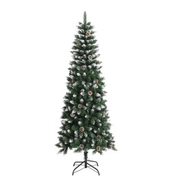 Sapin de Noël artificiel avec support Vert 240 cm PVC