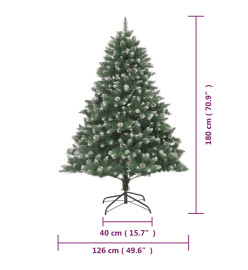 Sapin de Noël artificiel avec support 180 cm PVC