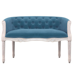 Banc Bleu 98x56x69 cm Velours