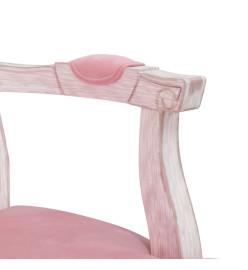 Chaises à manger 2 pcs rose 62x59,5x100,5 cm velours