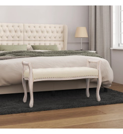 Banc beige 110x45x60 cm lin