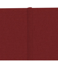 Panneaux muraux 12 pcs Rouge bordeaux 60x30 cm Tissu 2,16 m²