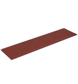 Panneaux muraux 12pcs Rouge bordeaux 60x15cm Similicuir 1,08 m²