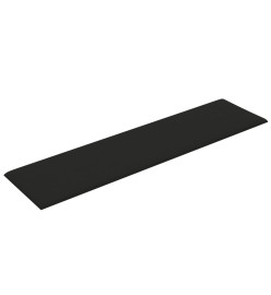 Panneaux muraux 12 pcs Noir 60x15 cm Tissu 1,08 m²