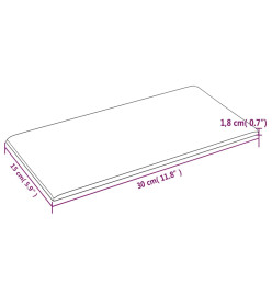 Panneaux muraux 12 pcs Crème 30x15 cm Tissu 0,54 m²